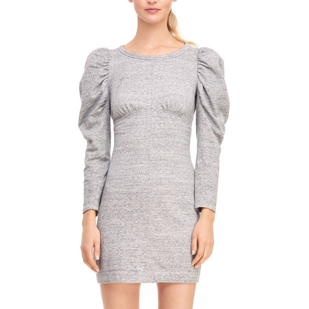 New La Vie Rebecca Taylor French Terry Puff Sleeve Sweater Dress NWT Large